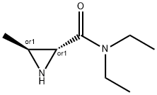 2-Aziridinecarboxamide,N,N-diethyl-3-methyl-,trans-(9CI) Struktur