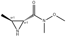 2-Aziridinecarboxamide,N-methoxy-N,3-dimethyl-,trans-(9CI) Struktur