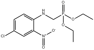 DIETHYL (4-CHLORO-2-NITROANILINO)METHYLPHOSPHONATE Struktur