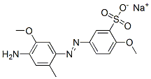 Natrium-5-[(4-amino-5-methoxy-o-tolyl)azo]-2-methoxybenzolsulfonat