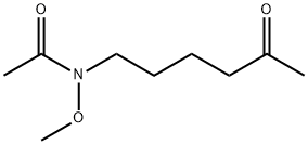 Acetamide,  N-methoxy-N-(5-oxohexyl)- Struktur