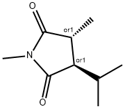 2,5-Pyrrolidinedione,1,3-dimethyl-4-(1-methylethyl)-,trans-(9CI) Struktur