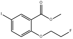 2-(2-FLUORO-ETHOXY)-5-IODO-BENZOIC ACID METHYL ESTER Struktur