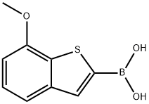 7-METHOXYBENZO[B]THIOPHENE-2-BORONIC ACID Struktur