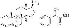 Androsta-3,5-dien-17-beta-amine, mandelate Struktur