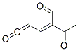 2,4-Pentadienal, 2-acetyl-5-oxo-, (E)- (9CI) Struktur