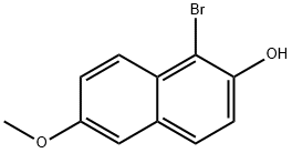 2-HYDROXY-1-BROMO-6-METHOXY-NAPHTHALENE Struktur