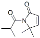 2H-Pyrrol-2-one,  1,5-dihydro-5,5-dimethyl-1-(2-methyl-1-oxopropyl)- Struktur