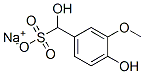 sodium alpha,4-dihydroxy-3-methoxytoluene-alpha-sulphonate Struktur