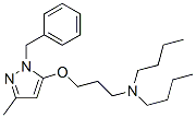 N-[3-(2-benzyl-5-methyl-pyrazol-3-yl)oxypropyl]-N-butyl-butan-1-amine Struktur