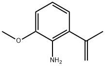 Benzenamine,  2-methoxy-6-(1-methylethenyl)- Struktur