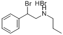 Phenethylamine, beta-bromo-N-propyl-, hydrobromide Struktur