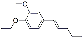 Benzene, 1-ethoxy-2-methoxy-4-(1-pentenyl)-, (E)- (9CI) Struktur