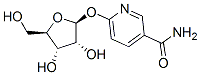 3-Pyridinecarboxamide, 6-(.beta.-D-ribofuranosyloxy)- Struktur