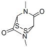 1,4-dimethyl-3,6-epidithio-2,5-dioxopiperazine Struktur