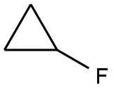 Fluorocyclopropane Struktur