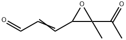 2-Propenal, 3-(3-acetyl-3-methyloxiranyl)- (9CI) Struktur