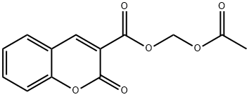 COUMARIN-3-CARBOXYLIC ACID ACETOXYMETHY& Struktur