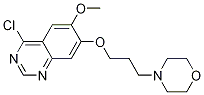 4-chloro-6-Methoxy-7-(3-Morpholinopropoxy)quinazoline Struktur