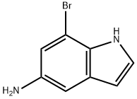 7-BROMO-1H-INDOL-5-AMINE
 Struktur