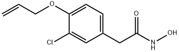 3-Chloro-N-hydroxy-4-(2-propenyloxy)benzeneacetamide Struktur