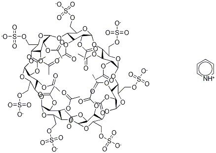 Heptakis(6-O-sulfo)-β-cyclodextrin Tetradecaacetate Heptapyridium Salt|