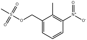 2-METHYL-3-NITROBENZYL METHANESULFONATE Struktur