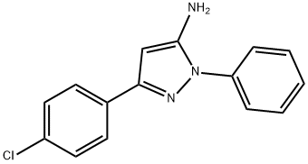 5-(4-CHLORO-PHENYL)-2-PHENYL-2H-PYRAZOL-3-YLAMINE Struktur