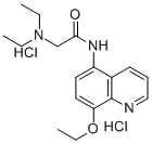 2-(Diethylamino)-N-(8-ethoxy-5-quinolyl)acetamide dihydrochloride Struktur