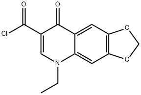 1,3-Dioxolo(4,5-g)quinoline-7-carbonyl chloride, 5-ethyl-5,8-dihydro-8 -oxo- Struktur