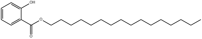 hexadecyl 2-hydroxybenzoate Struktur