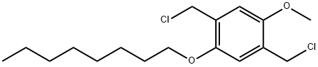 2 5-BIS(CHLOROMETHYL)-1-METHOXY-4-OCTYL& Struktur