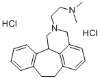 Benzo(6,7)cyclohept(1,2,3-de)isoquinoline, 1,2,3,7,8,12b-hexahydro-2-( 2-(dimethylamino)ethyl)-, dihydrochloride Struktur