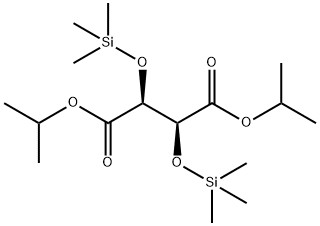 (-)-DIISOPROPYL O,O'-BIS(TRIMETHYLSILYL) -D-TARTRATE Struktur