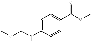 Benzoic acid, 4-[(methoxymethyl)amino]-, methyl ester (9CI) Struktur