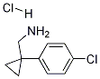 CyclopropaneMethanaMine, 1-(4-chlorophenyl)-, hydrochloride Struktur