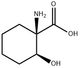 Cyclohexanecarboxylic acid, 1-amino-2-hydroxy-, (1R,2S)- (9CI) Struktur