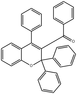 Phenyl 2,2,4-triphenyl-2H-1-benzopyran-3-yl ketone Struktur