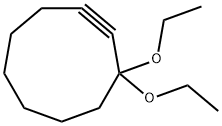 Cyclononyne, 3,3-diethoxy- (9CI) Struktur