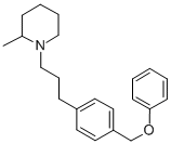 2-Methyl-1-(3-(p-phenoxymethylphenyl)propyl)piperidine Struktur