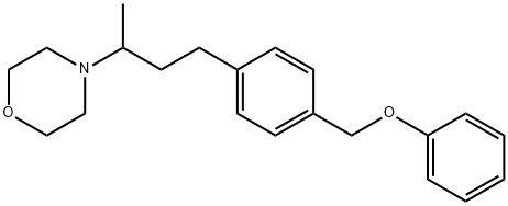 4-[1-Methyl-3-[4-(phenoxymethyl)phenyl]propyl]morpholine Struktur