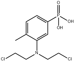 [3-[Bis(2-chloroethyl)amino]-4-methylphenyl]phosphonic acid Struktur