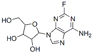 2-(6-amino-2-fluoro-purin-9-yl)-5-(hydroxymethyl)oxolane-3,4-diol Struktur