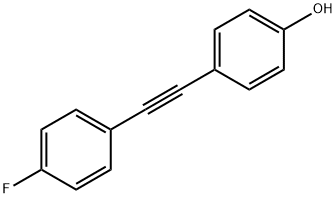 4-(4-FLUOROPHENYLETHYNYL)PHENOL Struktur