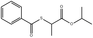 2-(Benzoylthio)propionic acid isopropyl ester Struktur