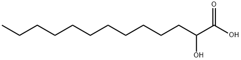 (+/-)-2-HYDROXYTRIDECANOIC ACID Struktur