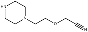 Acetonitrile, [2-(1-piperazinyl)ethoxy]- (9CI) Struktur