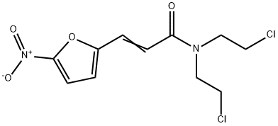 N,N-Bis(2-chloroethyl)-5-nitro-2-furanacrylamide Struktur