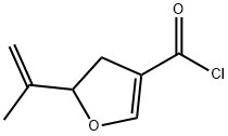 3-Furancarbonyl chloride, 4,5-dihydro-5-(1-methylethenyl)- (9CI) Struktur