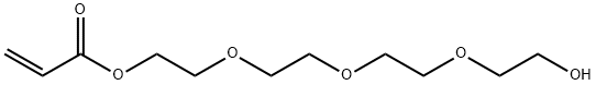 2-[2-[2-(2-hydroxyethoxy)ethoxy]ethoxy]ethyl acrylate  Struktur